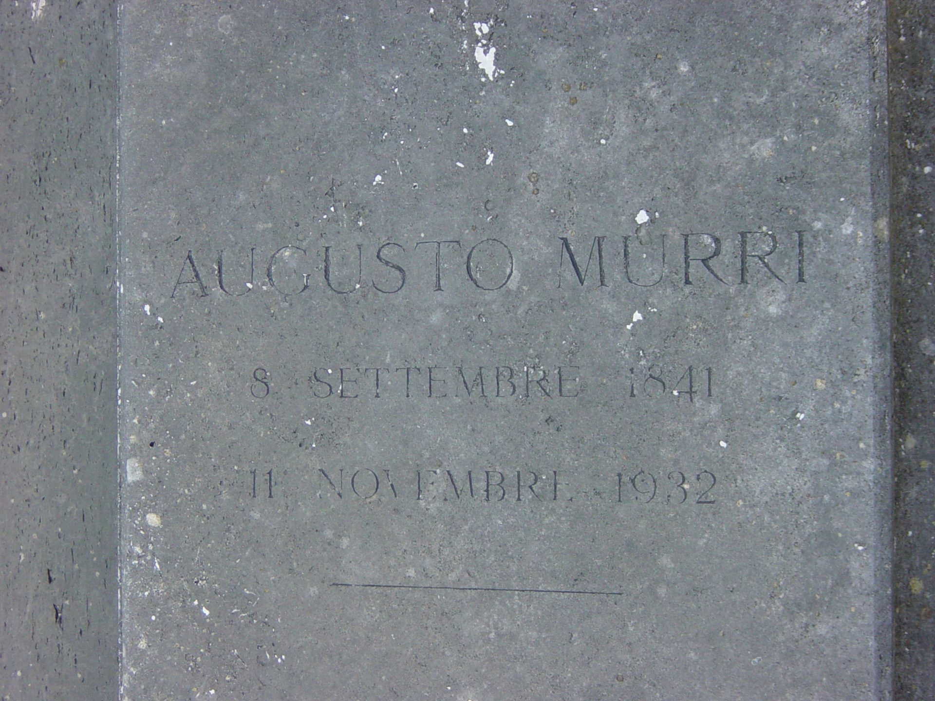 Augusto Murri s tomb.JPG